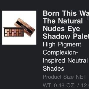 Born this way natural eyeshadow new